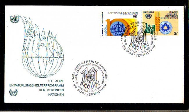 1981 - LOTTO/ONUA22FDC - ONU AUSTRIA - VOLONTARI ONU - BUSTA FDC