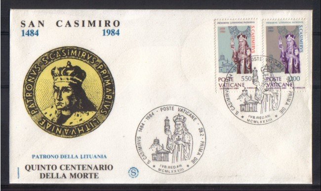 1984 - FDC/2580 SAN CASIMIRO
