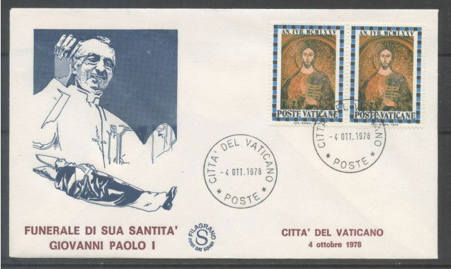 1978 - CITTA' DEL VATICANO - FUNERALI  DI PAPA GIOVANNI PAOLO I° - BUSTA - LOTTO/31731