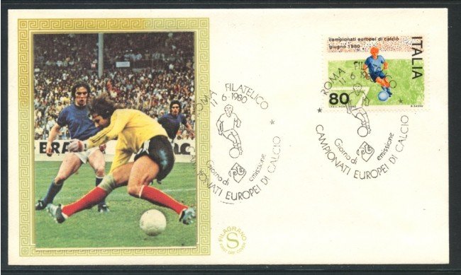 1980 - REPUBBLICA - EUROPEI DI CALCIO - BUSTA FDC FILAGRANO - LOTTO/27386