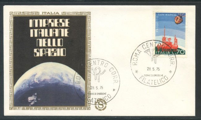 1975 - REPUBBLICA - IMPRESE SPAZIALI - BUSTA FDC FILAGRANO - LOTTO/27483