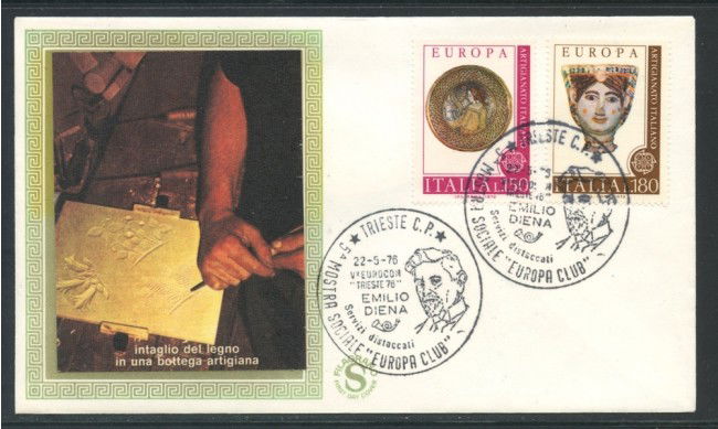 1976 - REPUBBLICA - EUROPA - BUSTA FDC FILAGRANO - LOTTO/27510