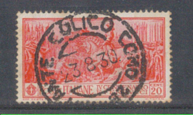 1930 - LOTTO/REG276US - REGNO - 20c. FERRUCCI - USATO - NATANTE