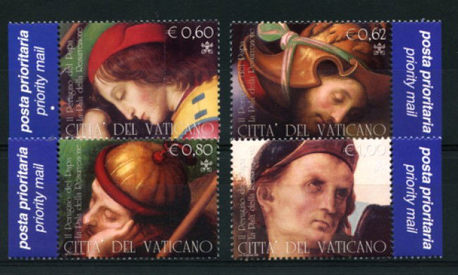 2005 - LOTTO/12690 - VATICANO - DIPINTI DEL PERUGINO 4v. - NUOVI