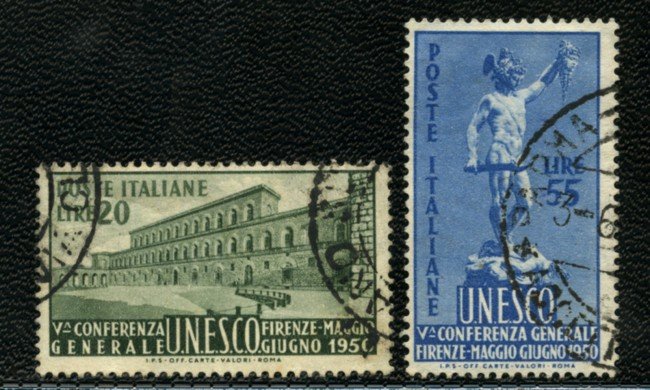 1950 - LOTTO/16541 - REPUBBLICA - UNESCO 2v. - USATI