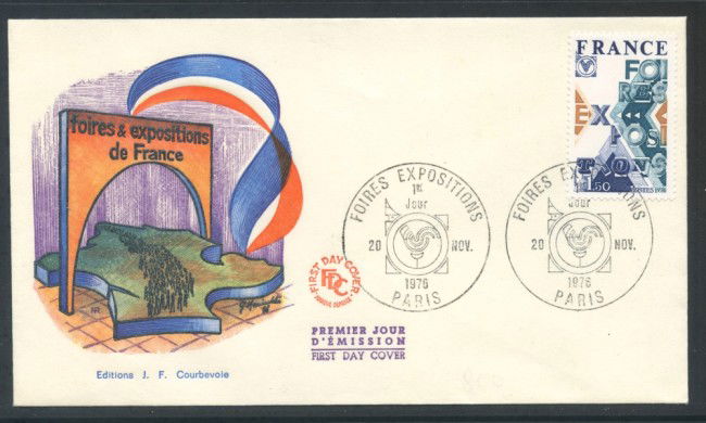 1976 - FRANCIA - FIERE E ESPOSIZIONI - BUSTA FDC - LOTTO/25853