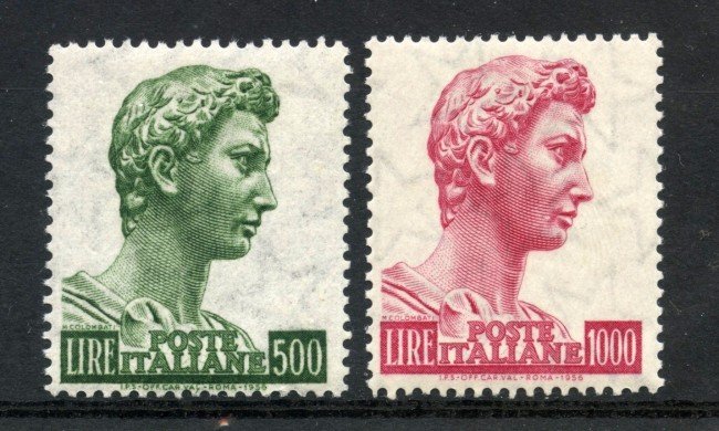 1957 - REPUBBLICA - 500/1000 LIRE SAN GIORGIO  2v. - NUOVI - LOTTO/6312