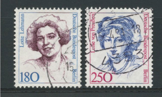1989 - LOTTO/12623 - BERLINO - 180/250p. DONNE CELEBRI - USATI