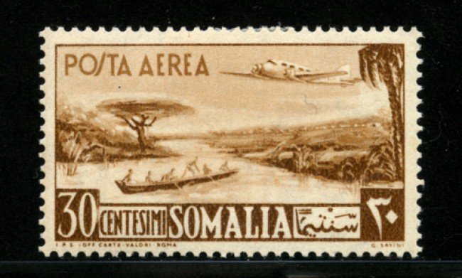 1950/51 - LOTTO/13095 - SOMALIA AFIS - 30c. POSTA AEREA - LING.