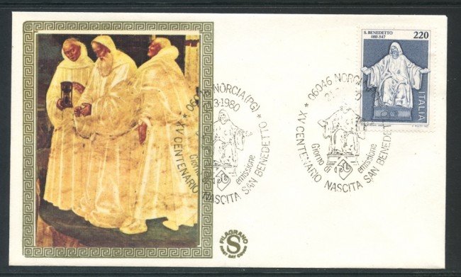 1980 - REPUBBLICA - SAN BENEDETTO - BUSTA FDC FILAGRANO - LOTTO/27382