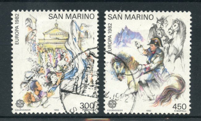1982 - LOTTO/17583 - SAN MARINO - EUROPA 2v. - USATI.