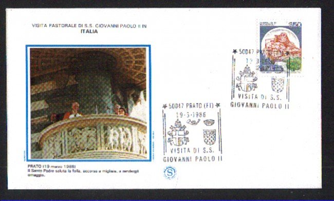 1986 - LBF/3751 - ITALIA - VISITA A PRATO DI PAPA GIOVANNI PAOLO II°