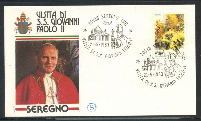1983 - ITALIA - SEREGNO (MI) - VISITA DI S.S. GIOVANNI PAOLO II° - LOTTO/31180