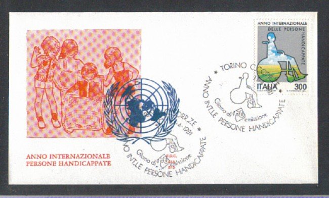 1981 - LOTTO/6735Z - REPUBBLICA - DISABILI - FDC