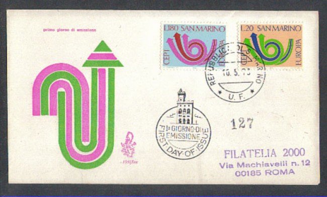 1973 - LOTTO/7942Z - SAN MARINO - EUROPA - FDC