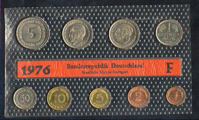 1976 - LOTTO/MGER1976ZF - GERMANIA - SERIE ZECCA F - COMPLETA