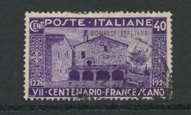 1926 - LOTTO/17990 - SOMALIA - 40c. SAN FRANCESCO - USATO