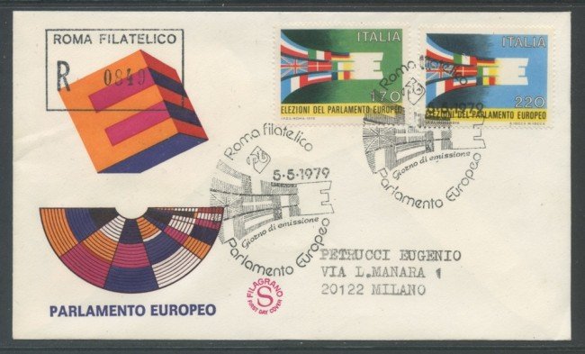 1979  - REPUBBLICA - PARLAMENTO EUROPEO FDC FILAGRANO VIAGGIATA - LOTTO/18581A