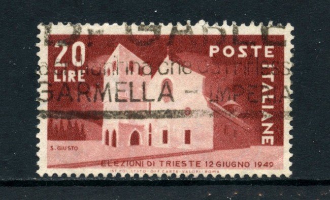1949 - REPUBBLICA - ELEZIONI AMMINISTRATIVE DI TRISTE - USATO - LOTTO/25221B