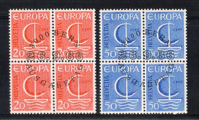 1966 - LOTTO/LBF2863 - SVIZZERA - EUROPA  QUARTINE FDC