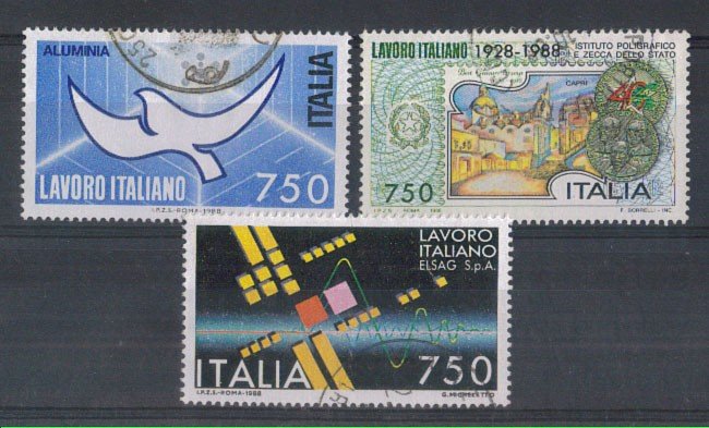 1988 - LOTTO/6907U - REPUBBLICA - LAVORO ITALIANO - USATI