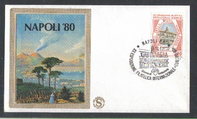 1980 - LOTTO/6716ZA - REPUBBLICA - EXPO FILATELICA NAPOLI - FDC