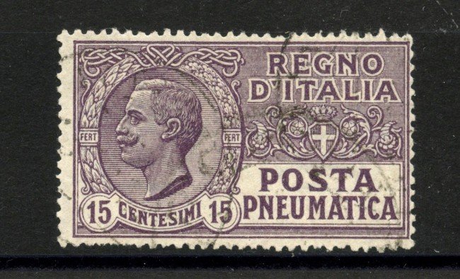 1913 - REGNO - LOTTO/40450 - 15 CENTESIMI POSTA PNEUMATICA - USATO
