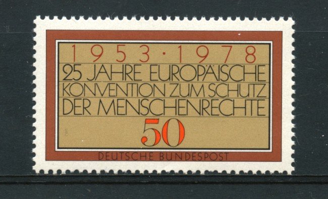 1978 - LOTTO/19006 - GERMANIA - DIRITTI DELL'UOMO - NUOVO