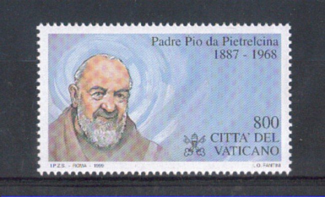 1999 - LOTTO/5732 - VATICANO - PADRE PIO 1v.
