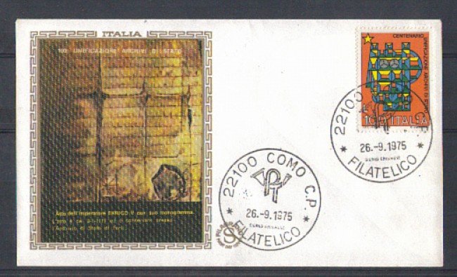 1975 - LOTTO/6634Z - REPUBBLICA - ARCHIVI DI STATO - FDC
