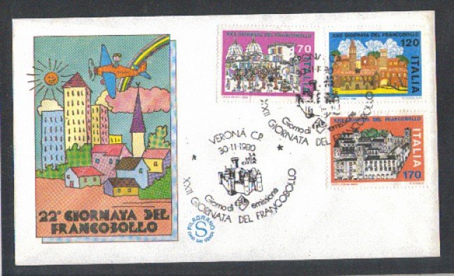 1980 - LOTTO/6732ZA - REPUBBLICA - GIORNATA FRANCOBOLLO - FDC