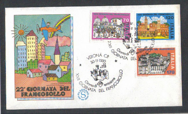 1980 - LOTTO/6732ZA - REPUBBLICA - GIORNATA FRANCOBOLLO - FDC