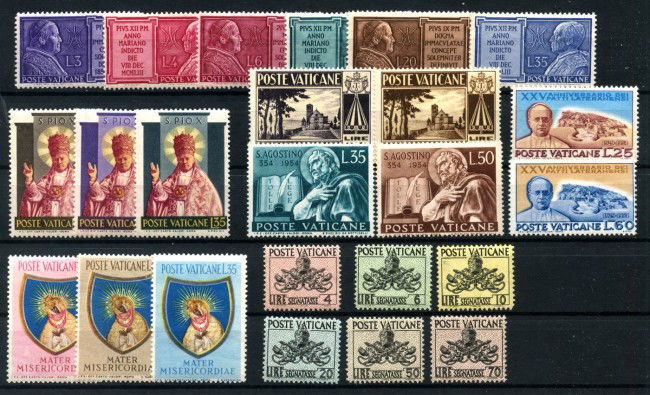 1954 - LOTTO/22984A - VATICANO - ANNA COMPLETA 24v. - NUOVI