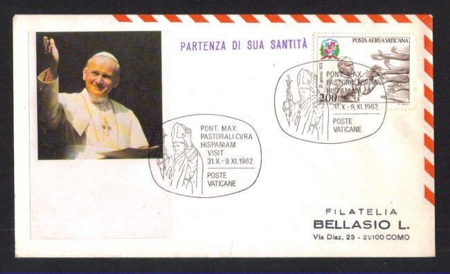 1982 - LBF/3773 - VATICANO -  VISITA IN SPAGNA DI S.S. GIOVANNI PAOLO II°