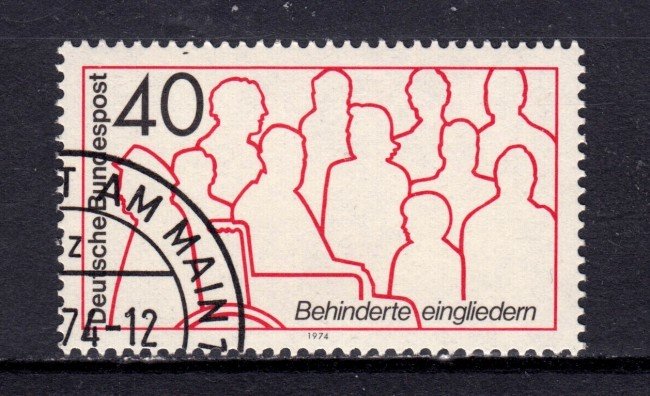1974 - GERMANIA FEDERALE - DIVERSAMENTE ABILI - USATO - LOTTO/31505U
