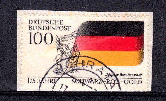1990 - GERMANIA FEDERALE - 100p.  BANDIERA NAZIONALE - USATO - LOTTO/31277U