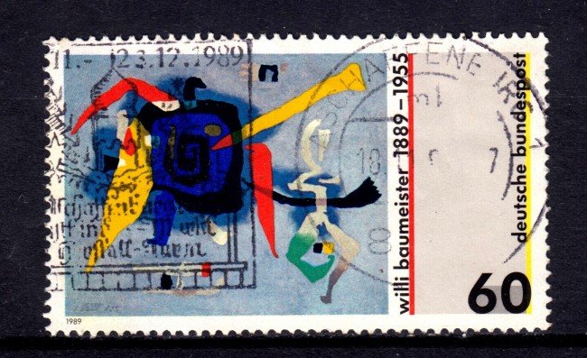 1989 - GERMANIA FEDERALE - WILLI BAUMEISTER - USATO - LOTTO/31310U