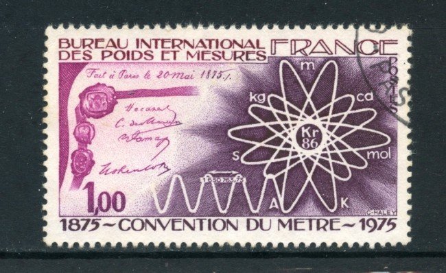 1975 - FRANCIA - CONVENZIONE METRICA - USATO - LOTTO/26113U