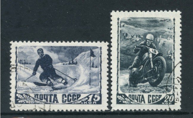 1948 - RUSSIA - GIUOCHI SPORTIVI 2v. - USATI - LOTTO/26855