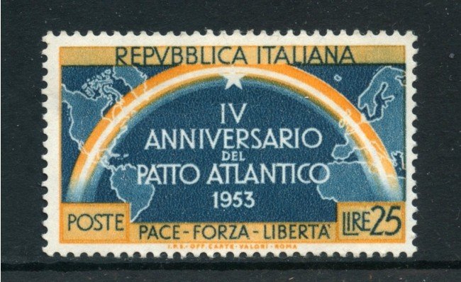 1953 - REPUBBLICA - 25 LIRE PATTO ATLANTICO - NUOVO - LOTTO/27236