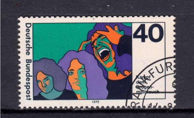 1975 - GERMANIA FEDERALE - LOTTA ALLA DROGA - USATO - LOTTO/31479U