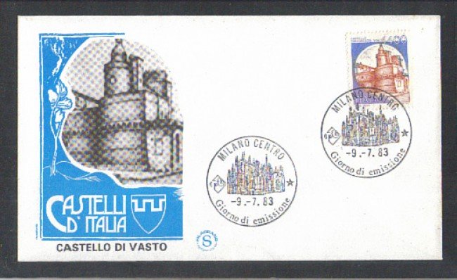 1983 - LOTTO/6796Z - REPUBBLICA - CASTELLO DI VASTO - FDC