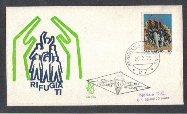 1975 - LOTTO/7958Z - SAN MARINO - SCAMPO DEI CENTOMILA - FDC