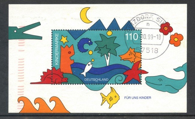 1998 - GERMANIA FEDERALE - PER NOI BAMBINI - FOGLIETTO USATO - LOTTO/29494