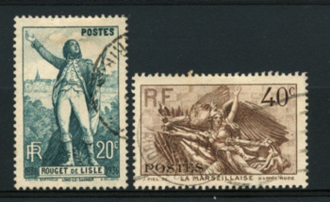 1936 - LOTTO/11777 - FRANCIA - ROUGET DE LISLE 2v. - USATI