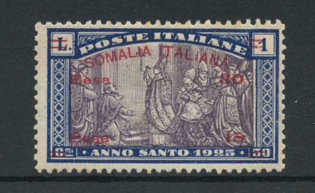 1925 - LOTTO/16046 - SOMALIA - 30b. +15b. su 1 L.  ANNO SANTO - LING.