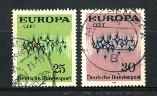 1972 - GERMANIA - EUROPA 2v. - USATI - LOTTO/31057U