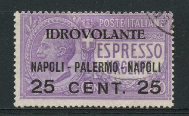 1917 - LOTTO/12511 - REGNO - POSTA AEREA IDROVOLANTE NAPOLI/PALERMO/NAPOLI - USATO