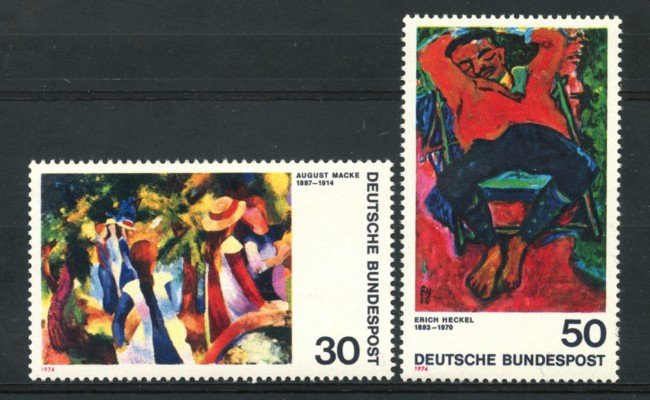1974 - LOTTO/18944 - GERMANIA FEDERALE - ESPRESSIONISMO 2v. - NUOVI