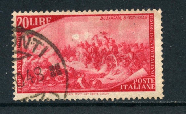 1948 - ITALIA REPUBBLICA - 20 LIRE CENTENARIO RISORGIMENTO - USATO - LOTTO/25238